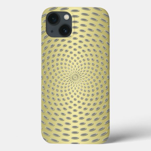 ゴールド抽象デザイン Case-Mate iPhoneケース (裏面)