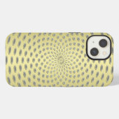 ゴールド抽象デザイン iPhoneケース (裏面横)