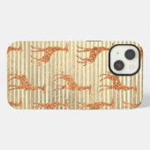 ゴールド箔にキラキラのキリン iPhoneケース (裏面横)