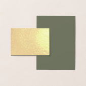 ゴールド箔のカード - モスグリーン表紙 (オーダーメイド) 箔カード (ディスプレー)