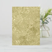 ゴールド箔のフォーマルな新年の招待状 招待状 (スタンド正面)