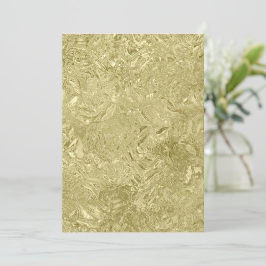 ゴールド箔のフォーマルな新年の招待状 招待状 (スタンド正面)