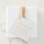 ゴールド箔のワイルドフラワーの結婚式のお礼タグ フェイバータグ (箱)