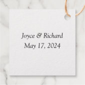 ゴールド箔アニマルストライプギフトタグ フェイバータグ (裏面)