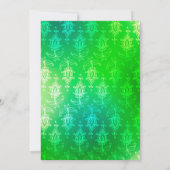 ゴールド箔アラビアンボリウッドリハーサルディナー 招待状 (裏面)