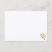 ゴールド箔ハートクラフト紙情報カード エンクロージャーカード (裏面)