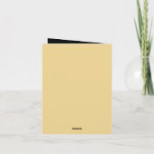 ゴールド箔効果の幾何学的なスタイルの結婚式 サンキューカード (裏面)