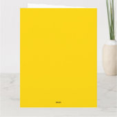 ゴールド箔押しのオリジナル折りたつみ感謝カード サンキューカード (裏面)