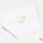 ゴールド箔押し 結婚式 引き出物 白 シール ラベル (封筒)