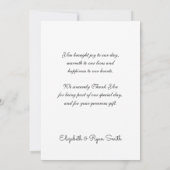 ゴールド箔、カスタム写真、感謝カード サンキューカード (裏面)