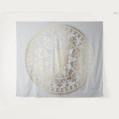 ゴールド箔 ソーラーマンダラ ウォールタペストリー オーダーメイドカラー (正面(横))