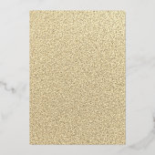 ゴールド箔 フローラルリース アニバーサリー 箔招待状 (裏面)