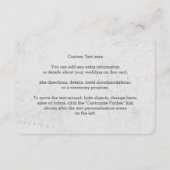 ゴールド箔 世界地図 デスティネーション ウェディング 案内 エンクロージャーカード (裏面)