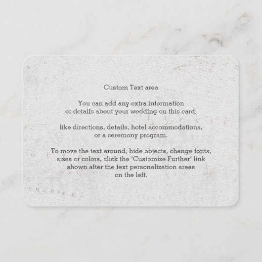 ゴールド箔 世界地図 デスティネーション ウェディング 案内 エンクロージャーカード (裏面)