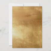 ゴールド箔 卒業パーティー招待 黒 招待状 (裏面)