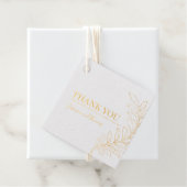 ゴールド箔 葉のサンクス タグ (箱)