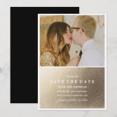 ゴールド箔 SAVE THE DATE お知らせ セーブザデート (正面/裏面)