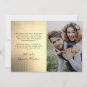 ゴールド結婚したフォイルメリー結婚ズ シーズンカード (裏面)