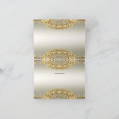 ゴールド装飾の感謝カード サンキューカード (内部)