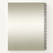 ゴールド装飾ノート ノートブック (裏面)