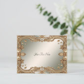 ゴールド装飾フレーム ポストカード (スタンド正面)
