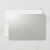 ゴールド装飾フレームRSVPカード 出欠カード (裏面)