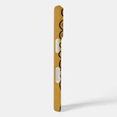 ゴールド装飾 グスタフ・クリムト風 ブラックキャットアート Case-Mate iPhoneケース (裏面 / 右)