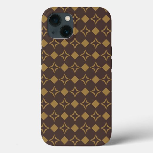 ゴールド長方形パターン Case-Mate iPhoneケース iPhone 13ケース (裏面)