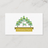 ゴールド鹿の森 クリスマスパーティー チケット招待 エンクロージャーカード (正面)