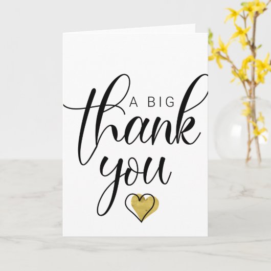 ゴールドA ビッグ サンクス サンクス クリップアート どういたしまして カード (黄色い花)