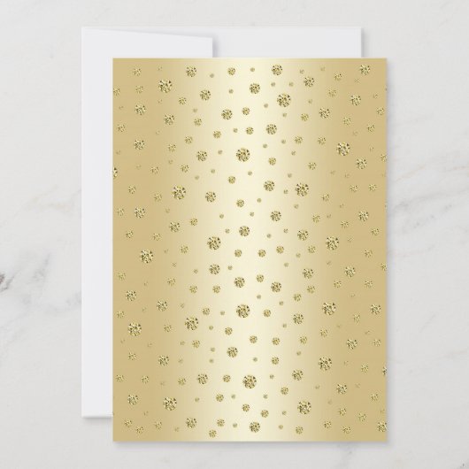 ゴールド5周年祝賀会招待状 招待状 (裏面)