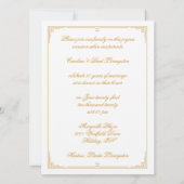 ゴールド50周年お祝い 招待状 (裏面)