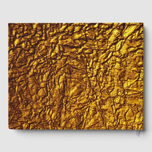 ゴールド50周年ウェディングアニバーサリーカスタムゲストブック ゲストブック (裏面)