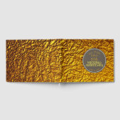 ゴールド50周年ウェディング記念カスタムゲストブック ゲストブック (全面)