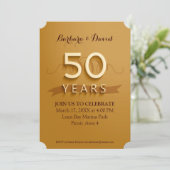 ゴールド50周年パーティー招待状 招待状 (スタンド正面)