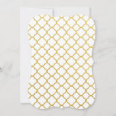 ゴールド50周年結婚記念日招待状 招待状 (裏面)