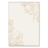 ゴールド50周年 テーブルナンバー (裏面)