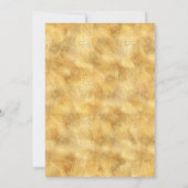 ゴールド50歳の誕生日ルアウパーティーの招待状 招待状 (裏面)