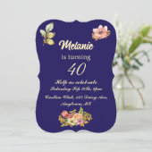 ゴールド・アカンサス 40歳の誕生日パーティー 招待状 (スタンド正面)
