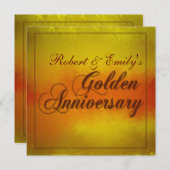 ゴールド・アニバーサリー 招待状 (正面/裏面)