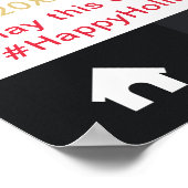 ゴールド インスタグラム フレーム クリスマス パーティー フォトブース ポスター (角)