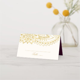 ゴールド インド パイズリー ウェディング プレイスカード