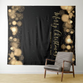 ゴールド ウィンター ワンダーランド クリスマス バックドロップ タペストリー (インサイチュ(横))