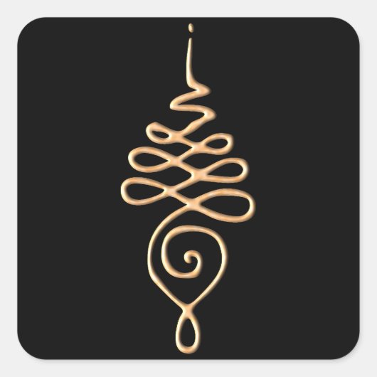 ゴールド ウナロメ スクエアシール (正面)