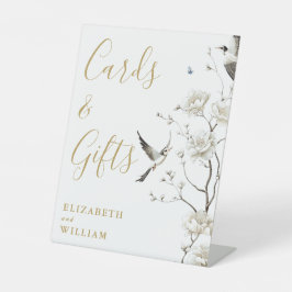 ゴールド エレガント シノワズリー フラワーカーズ アンド ギフト 台座サイン