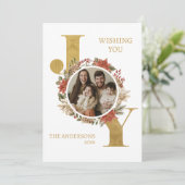 ゴールド エレガント ジョイ フォト クリスマス (スタンド正面)