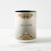 ゴールド オルネイト フローラル マグ (中央)