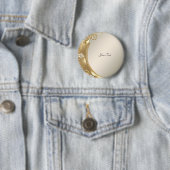 ゴールド オーナメント フラワーボタン 缶バッジ (インサイチュ)