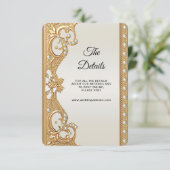 ゴールド オーナメント ホワイト パール 詳細 封入 カード (スタンド正面)