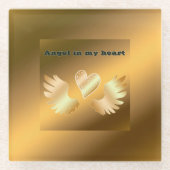 ゴールド ガラスコースター (正面)